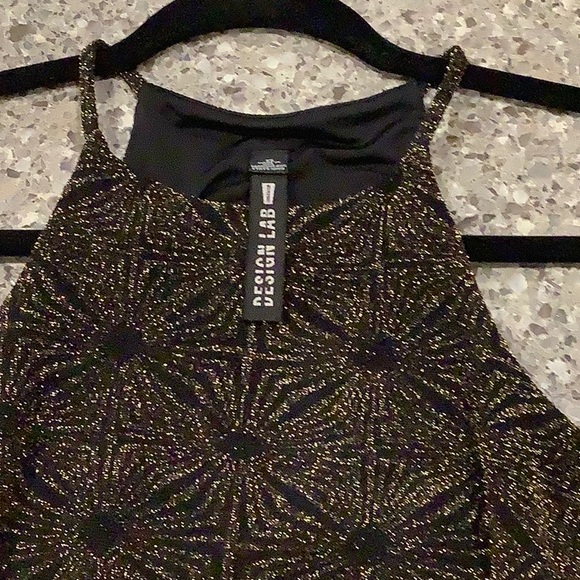 Womens gold metallic dress - Picture 2 of 4